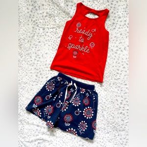 Carters Kid Girls Patriotic Outfit Size 7
